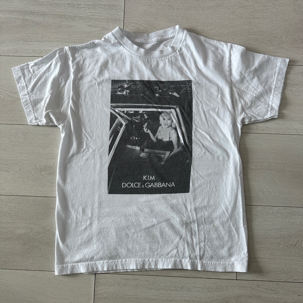 Kim X D&G Pizza Print Tee size Small